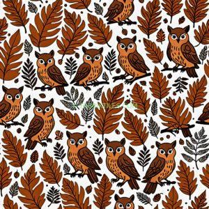 Owls and Autumn Leaves