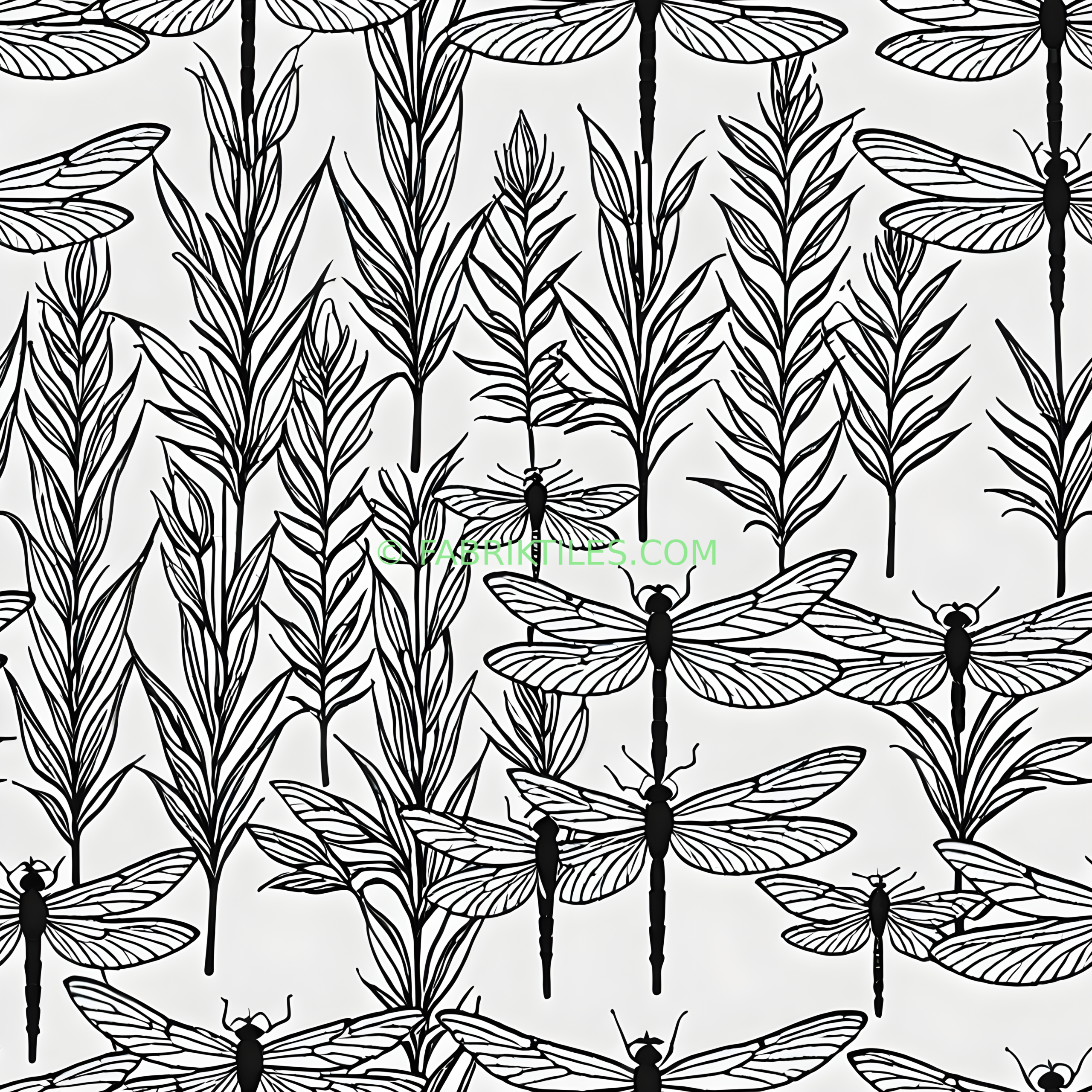 Dragonflies and Reeds