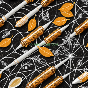 Golden Quills and Leaves