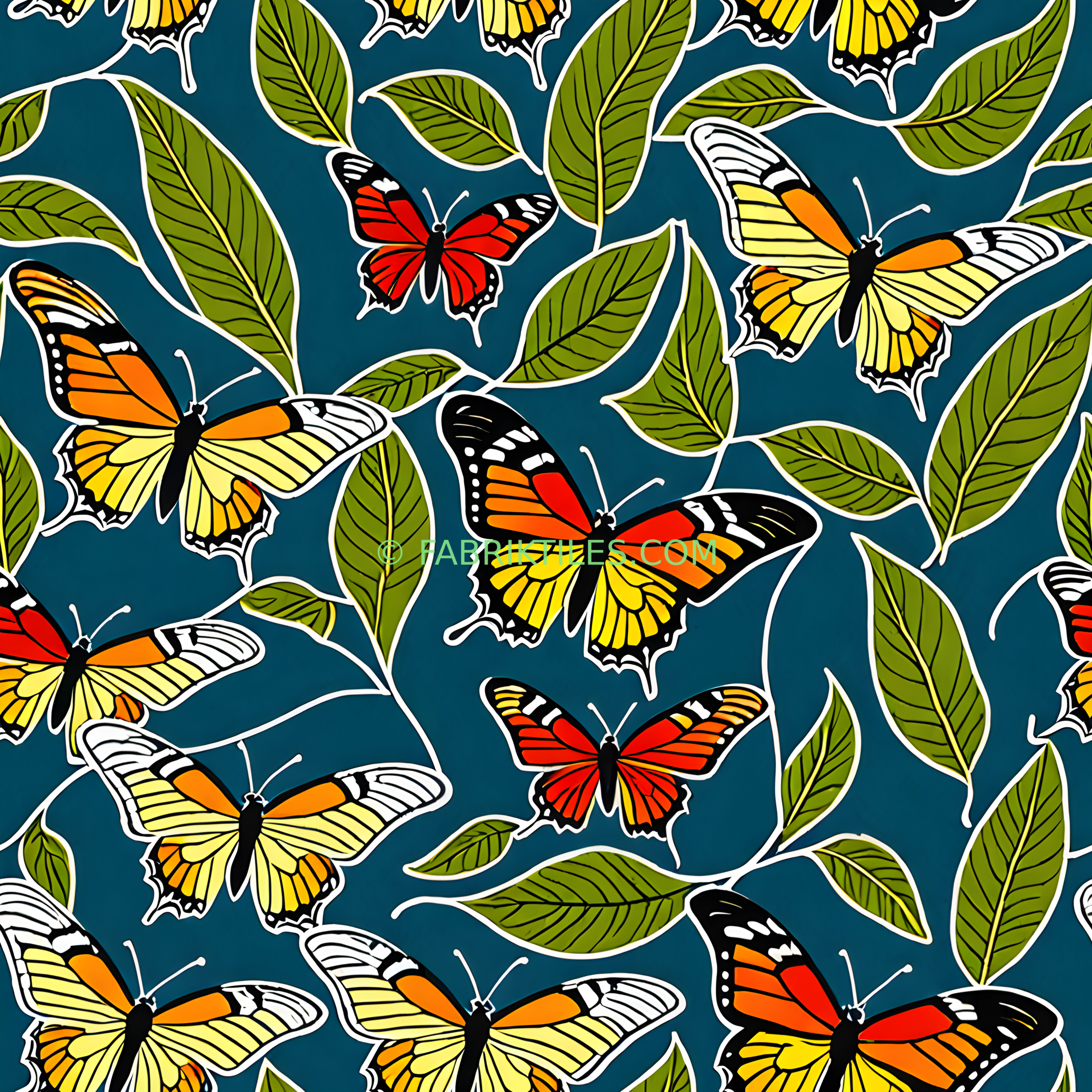 Butterflies and Leaves