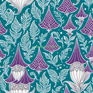 Purple Tulips and Feathers