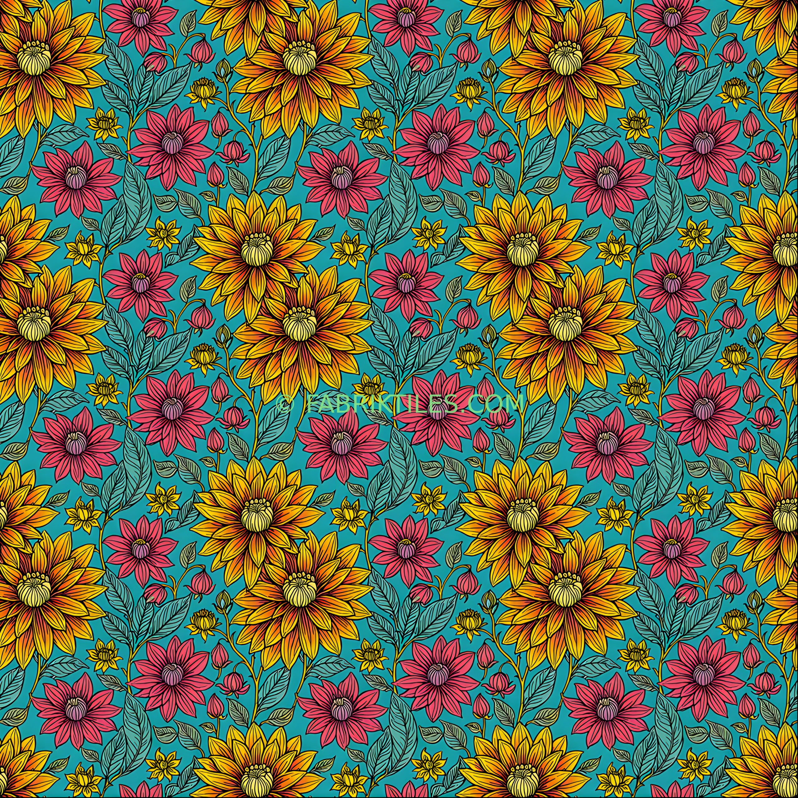 Dahlia Burst tiled preview