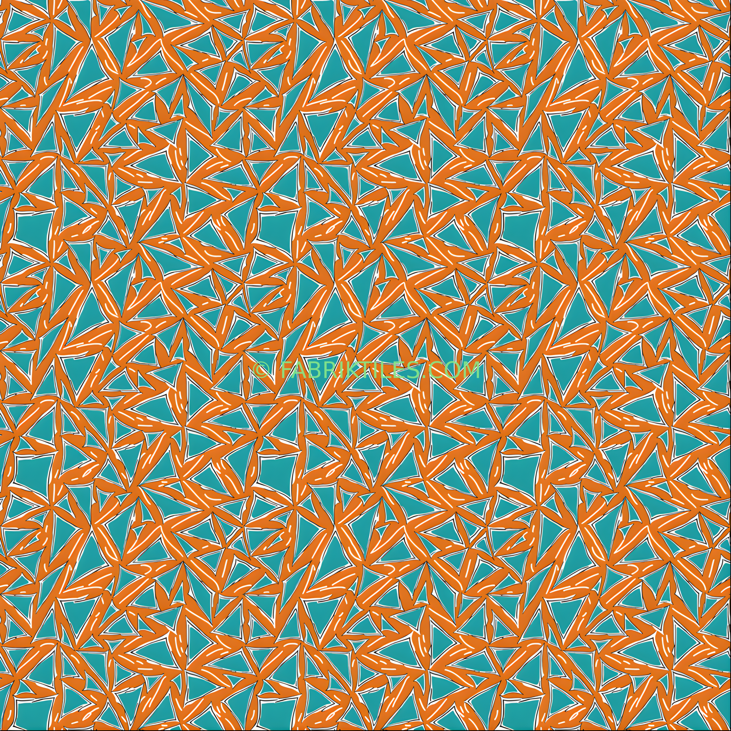 Turquoise Geometric Burst tiled preview