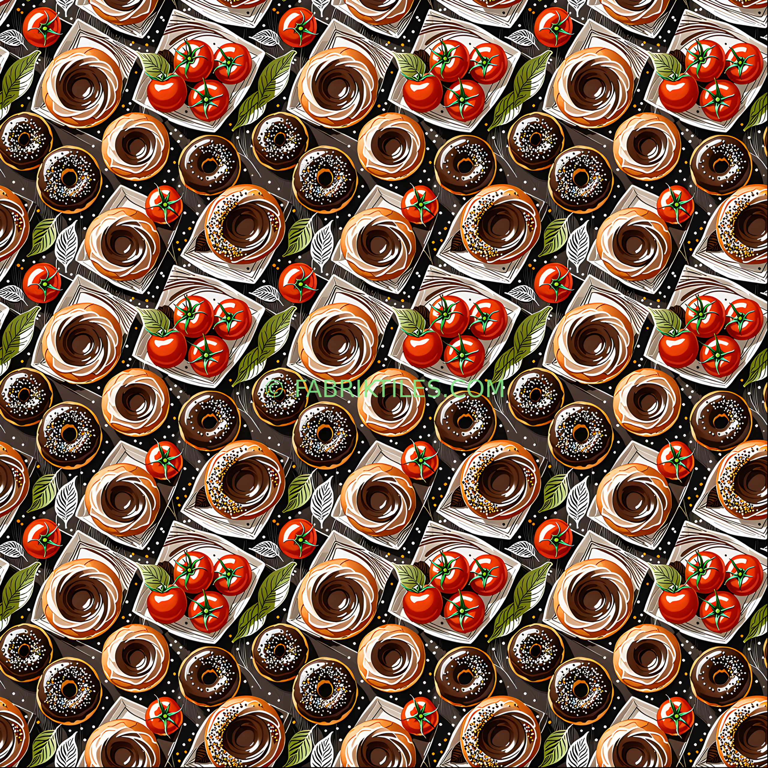 Donuts and Tomatoes tiled preview
